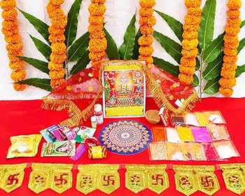 pujaparv Karwa Chauth Puja Samagri Kit with NavShringaar Saman (40+ Items)